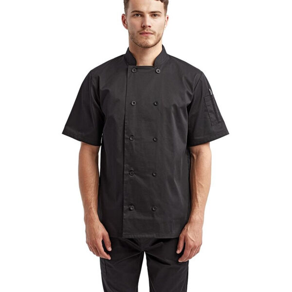 Unisex Short Sleeve Recycled Chef Coat Thumbnail