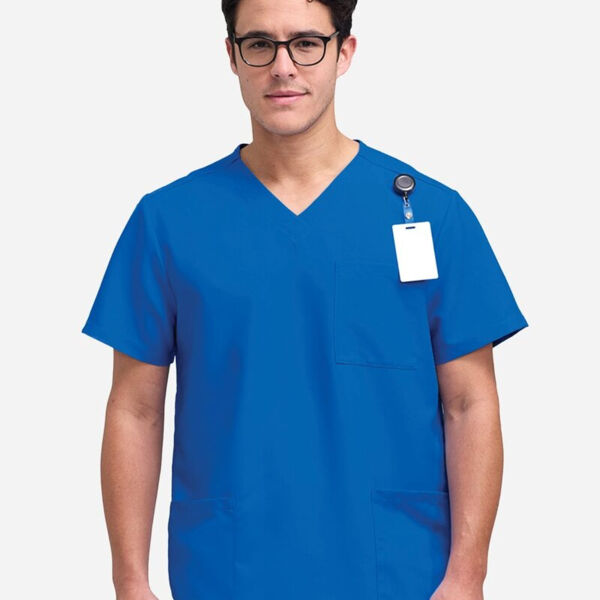 Men's V-Neck 3 Pocket Scrub Top Thumbnail
