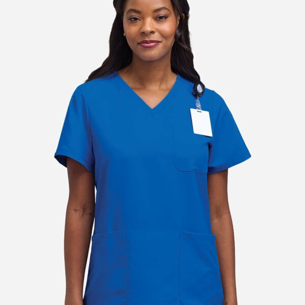 Women's V-Neck 3 Pocket Scrub Top Thumbnail