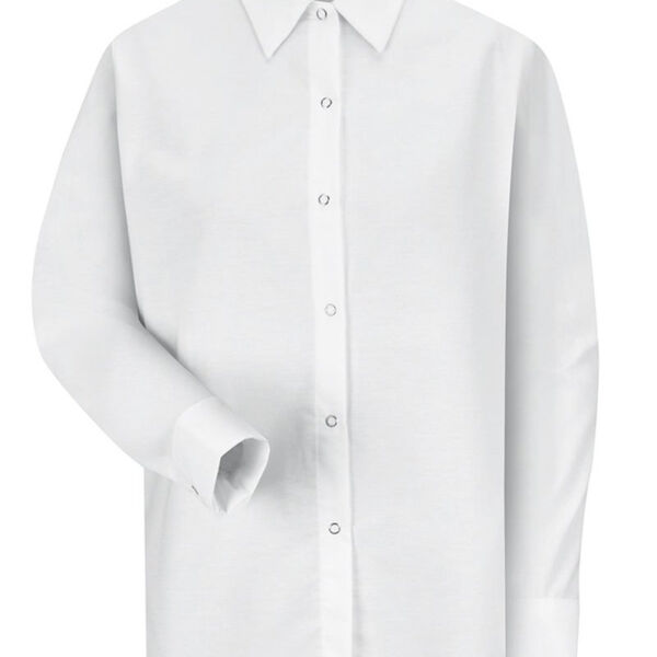 Women's Long Sleeve Specialized Pocketless Poplin Work Shirt Thumbnail